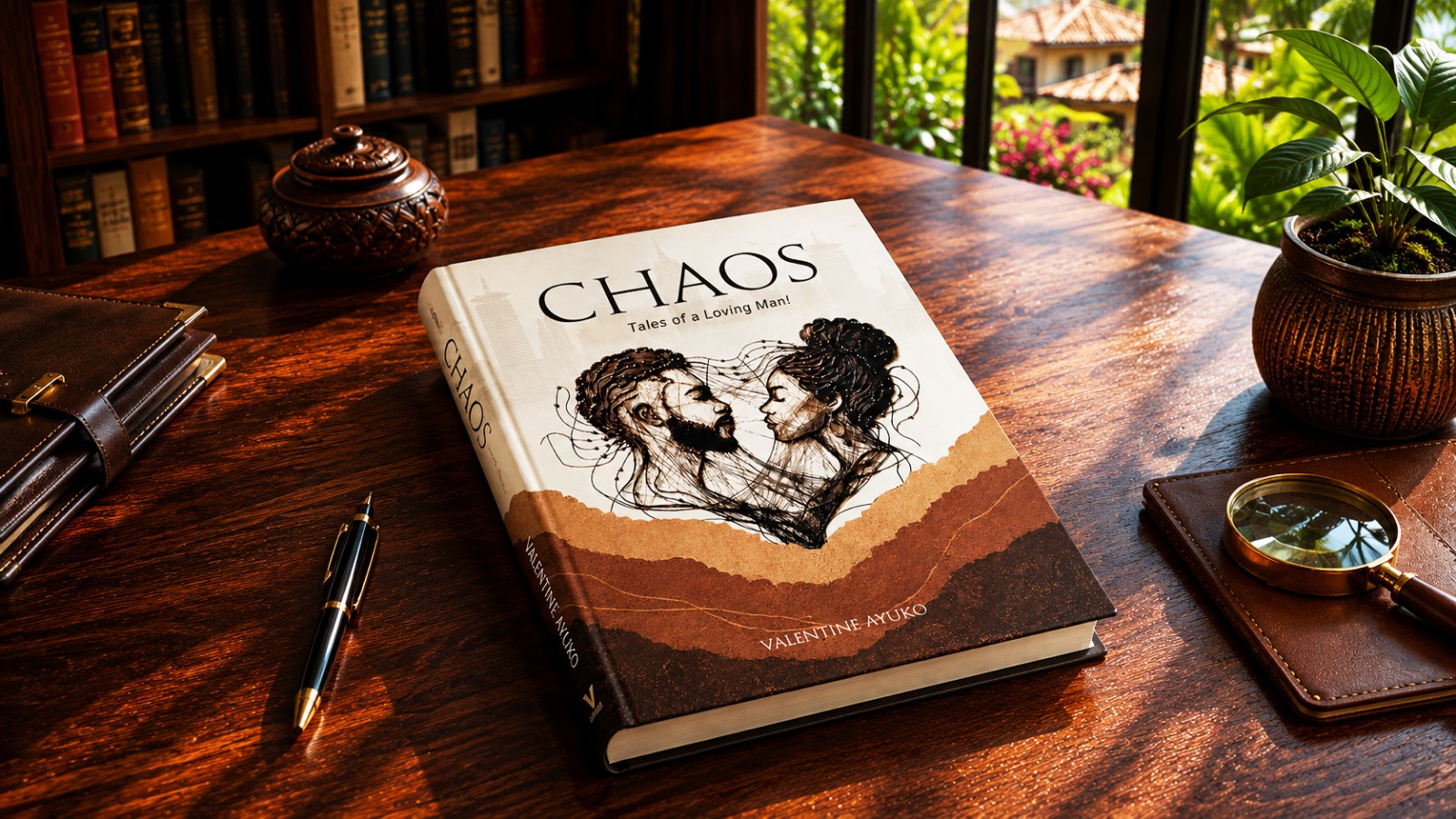 Chaos: Tales of a Loving Man — book cover by Valentine Ayuko