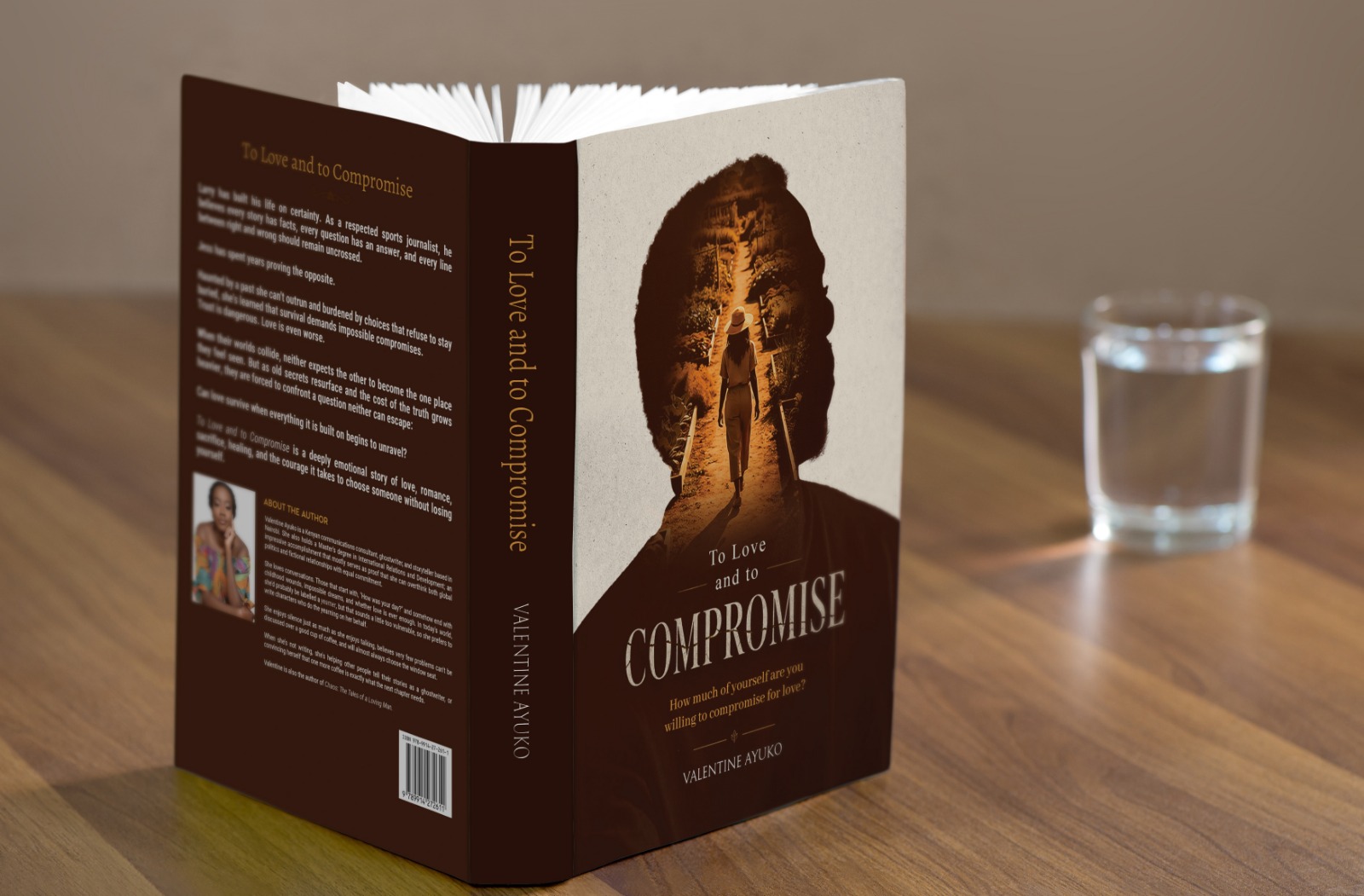 To Love and to Compromise — full front and back cover by Valentine Ayuko